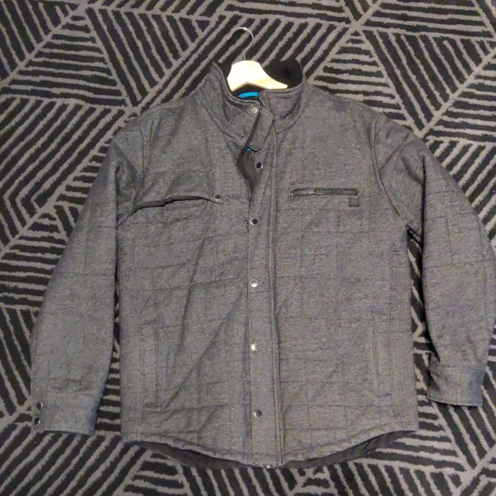 Hurley coat grey quilted nice texture